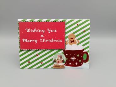 Weihnachtskarte "Kakao und Lebkuchen"